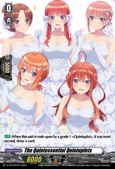 The Quintessential Quintuplets (D-PR/291EN) [D Promo Cards]