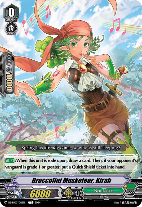 Broccolini Musketeer, Kirah (DZ-PS03/011EN) [Premium Deckset "Musketeer"]