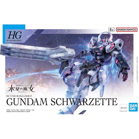 Bandai - Mobile Suit Gundam The Witch of Mercury: Gundam Schwarzette - 1/144 High Grade Model Kit