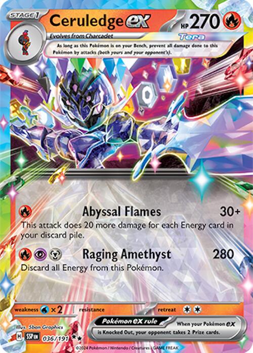 Ceruledge ex (036/191) [Scarlet & Violet: Surging Sparks]