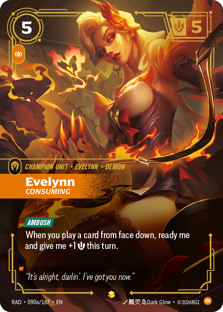 Evelynn, Consuming (Alternate Art) (RAD-090a/167) [Riftbound: Radiance]