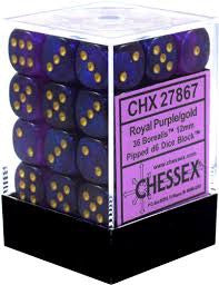 Chessex - CHX27987 - Borealis Royal Purple/Gold Luminary 36D6