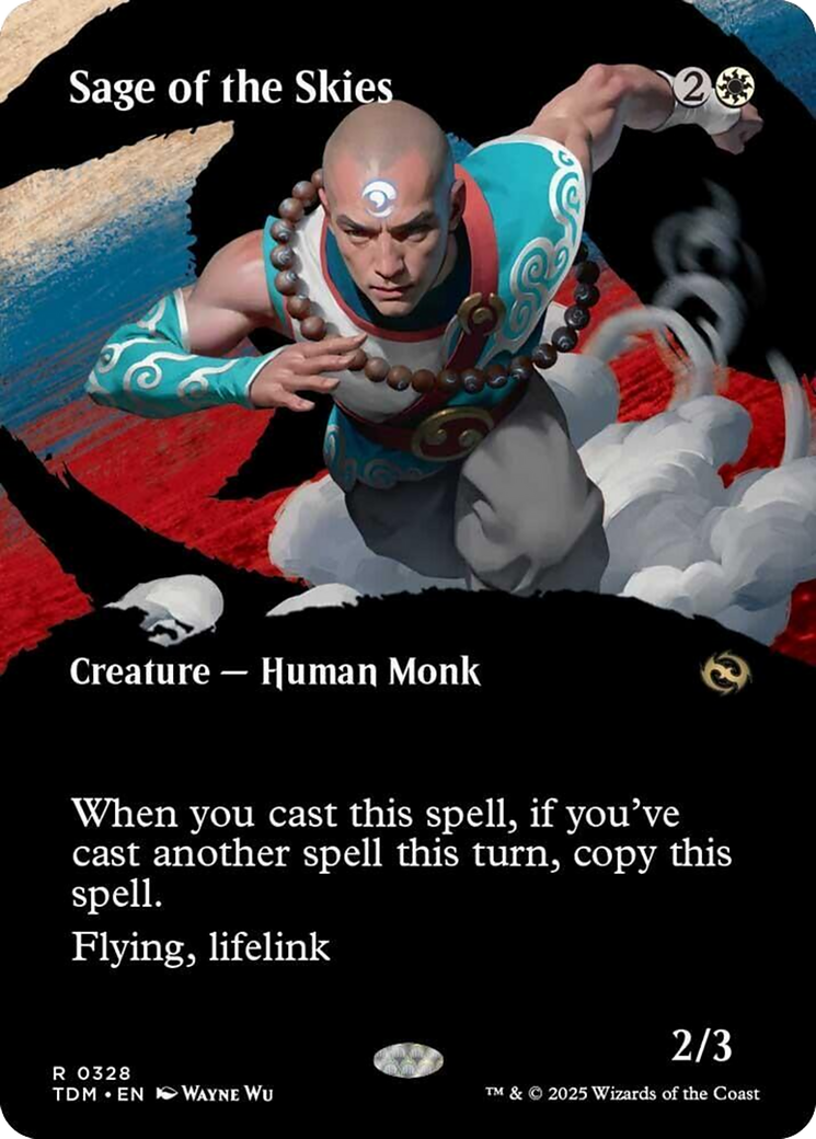 Sage of the Skies (Borderless) [Tarkir: Dragonstorm]