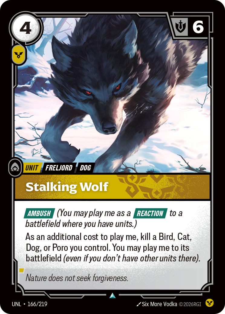 Stalking Wolf (UNL-166/219) [Riftbound: Unleashed]