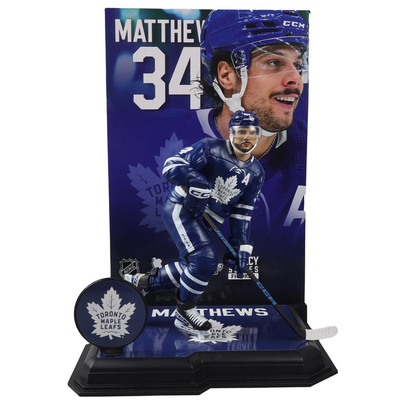 McFarlane Toys - 7" Posed Figure - Auston Matthews - Toronto Maple Leafs