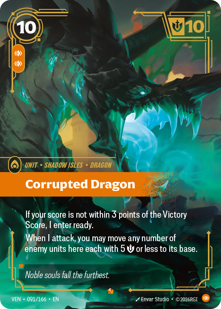 Corrupted Dragon (VEN-091/166) [Riftbound: Vendetta]