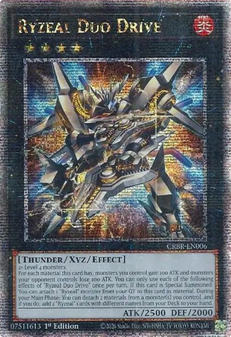 Ryzeal Duo Drive (Quarter Century Secret Rare) [CRBR-EN006] Quarter Century Secret Rare
