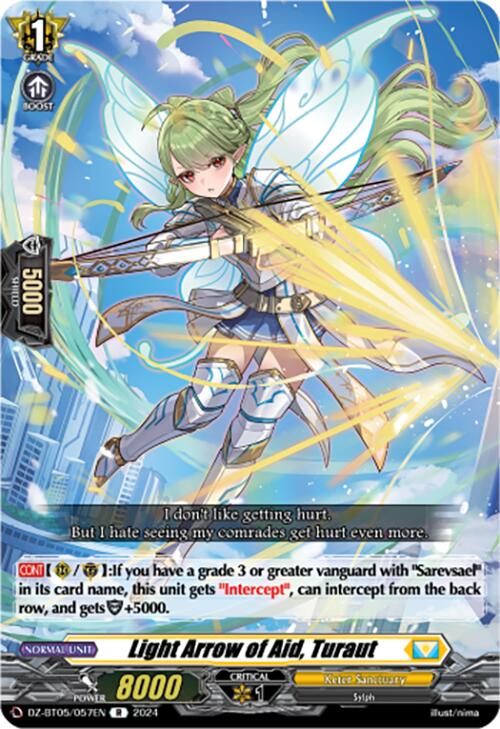 Light Arrow of Aid, Turaut (DZ-BT05/057EN) [Omniscient Awakening]