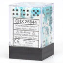 Chessex - CHX26844 - Gemini Teal-White/Black 36D6