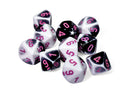 Chessex - CHX26269 - Black-White/Pink Gemini Dice Set