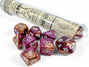 Chessex - CHX30071 - Copper-Purple/White Gemini Dice Set