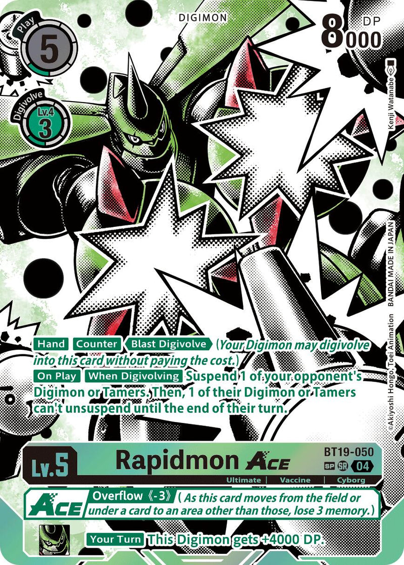 Rapidmon ACE [BT19-050] (Textured) [Release Special Booster Ver.2.5]