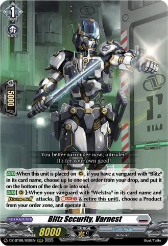Blitz Security, Varnest (DZ-BT08/009EN) [Knights 0f Rebirth]