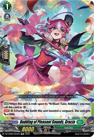 Budding of Pleasant Sounds, Gracia (DZ-SS06/003EN) [Master Deckset -Urara Haneyama-]