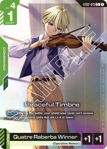 Peaceful Timbre / Quatre Raberba Winner [ST02-013] (C+)