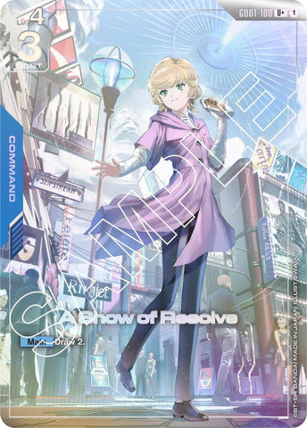 A Show of Resolve [GD01-100] (U+)