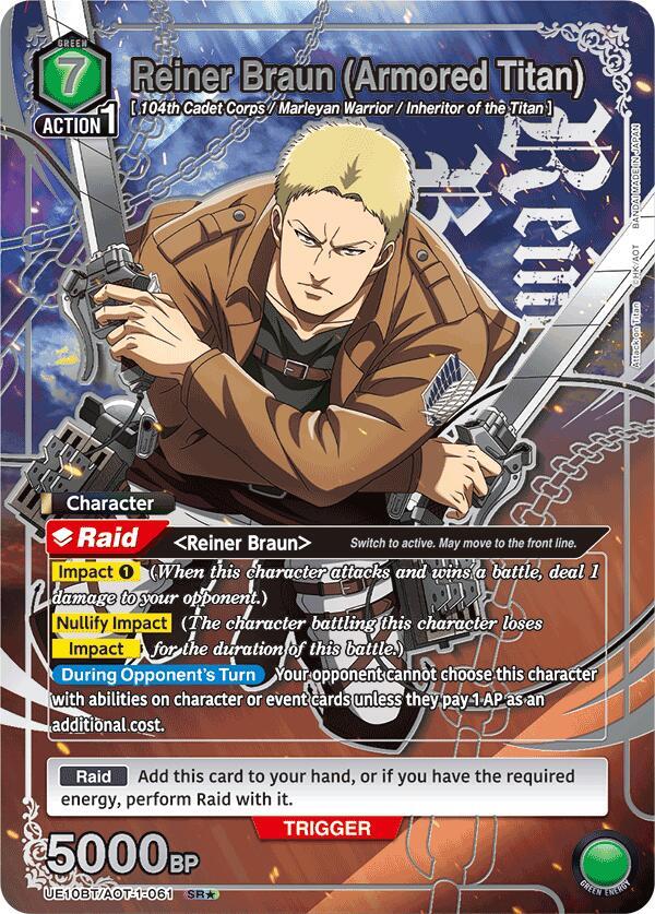 Reiner Braun (Armored Titan) [UE10BT/AOT-1-061] (SR*)