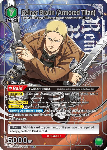 Reiner Braun (Armored Titan) [UE10BT/AOT-1-061] (SR*)