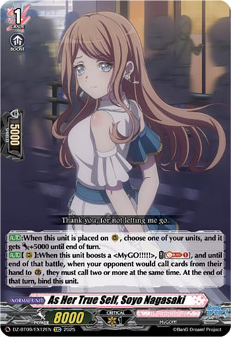 As Her True Self, Soyo Nagasaki (EXC) (DZ-BT09/EX12EN) [Super Brave Detonation]