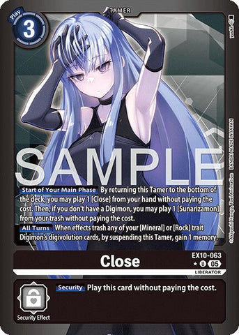 Close [EX10-063] (Limited Foil) [Sinister Order]