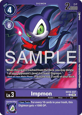 Impmon [EX10-037] (Limited Foil) [Sinister Order]