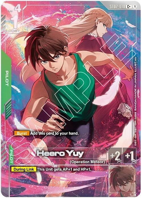 Heero Yuy [ST02-010] (C+) (P) (Mobile Suit Gundam Wing)