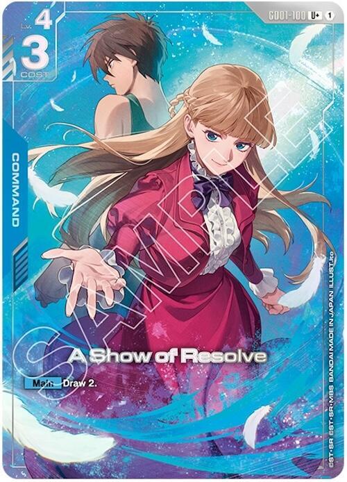 A Show of Resolve [GD01-100] (U+) (P) (Mobile Suit Gundam Wing)