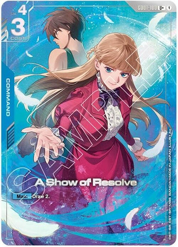 A Show of Resolve [GD01-100] (U+) (P) (Mobile Suit Gundam Wing)