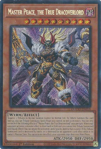 Master Peace, the True Dracoverlord [DOOD-EN018] Secret Rare