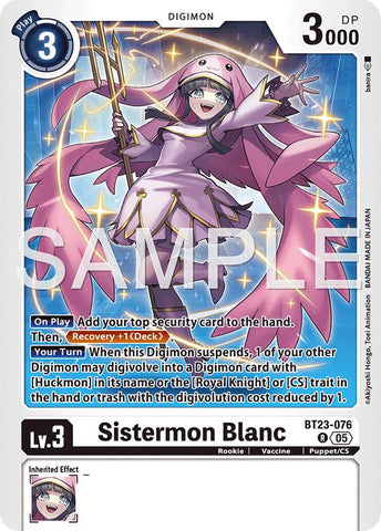 Sistermon Blanc [BT23-076] [Hackers' Slumber]