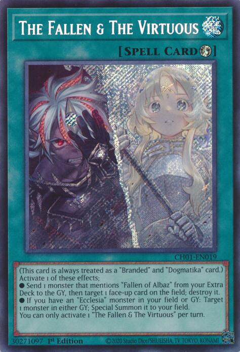 遊戯王 The Fallen & The Virtuous The Fallen & The Virtuous (Secret Rare) [CH01-EN019] Secret Rare