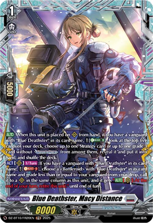 Blue Deathster, Macy Distance (FR) (DZ-BT10/FR20EN) [Dragonsoul Resonance]