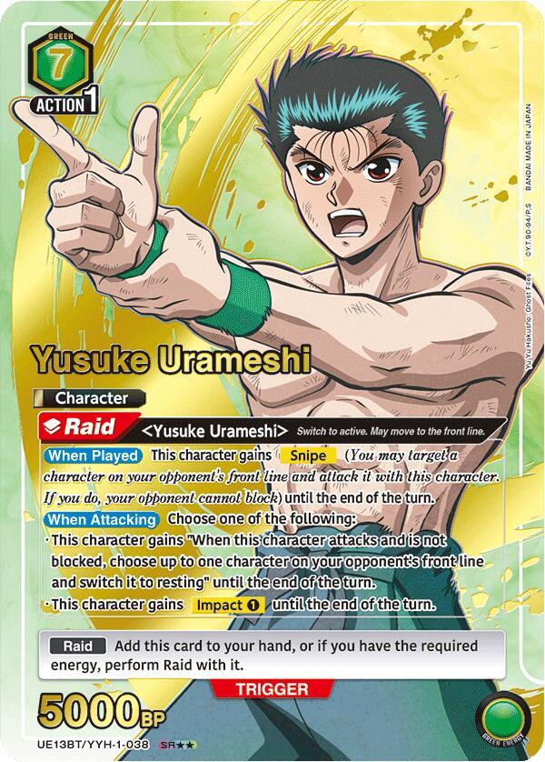 Yusuke Urameshi [UE13BT/YYH-1-038] (SR**)