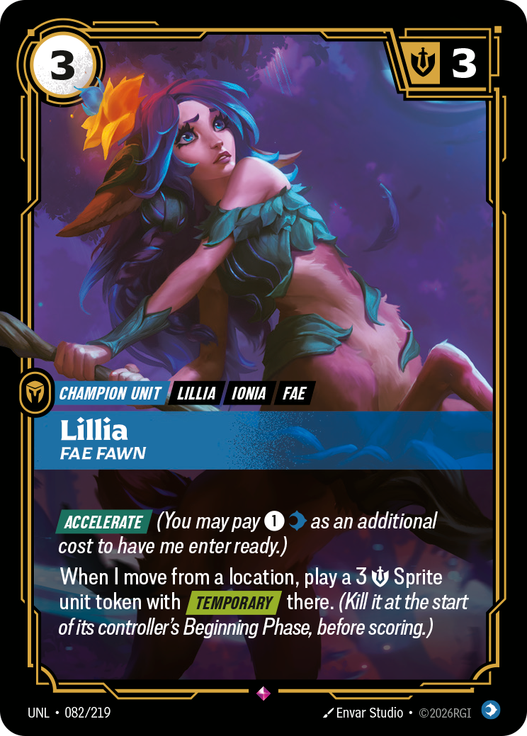 Lillia - Fae Fawn (UNL-082/219) [Riftbound: Unleashed]