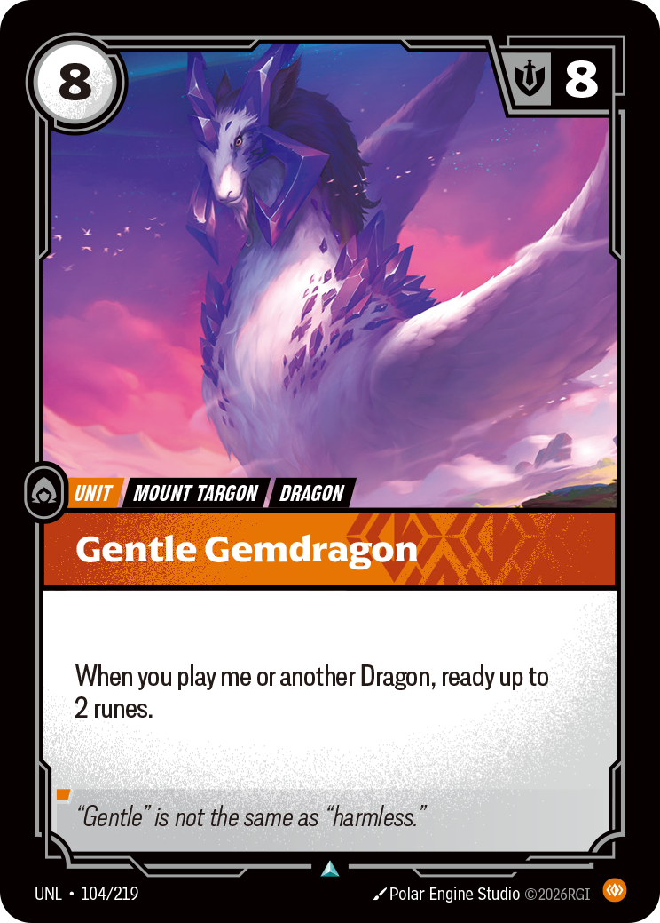 Gentle Gemdragon (UNL-104/219) [Riftbound: Unleashed]