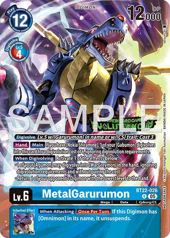 MetalGarurumon [BT22-026] (Evolution Cup 2025 Vol. 3 Participant) [Cyber Eden]