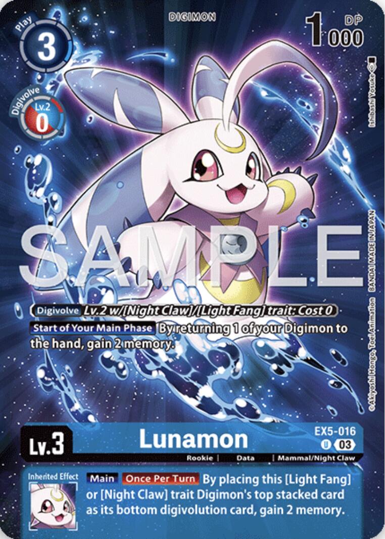 Lunamon [EX5-016] (Digimon Story: Time Stranger Collector's Edition) [Animal Colosseum]