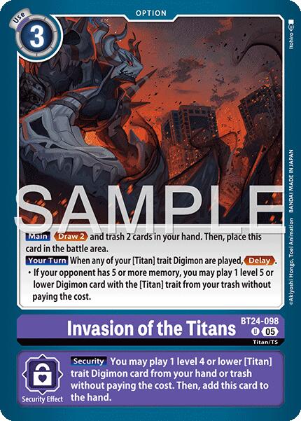 Invasion of the Titans [BT24-098] [Time Stranger]