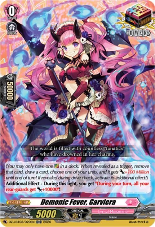 Demonic Fever, Garviera (DZ-LBT02/020EN) [Lyrical Monasterio Season of Wonders]