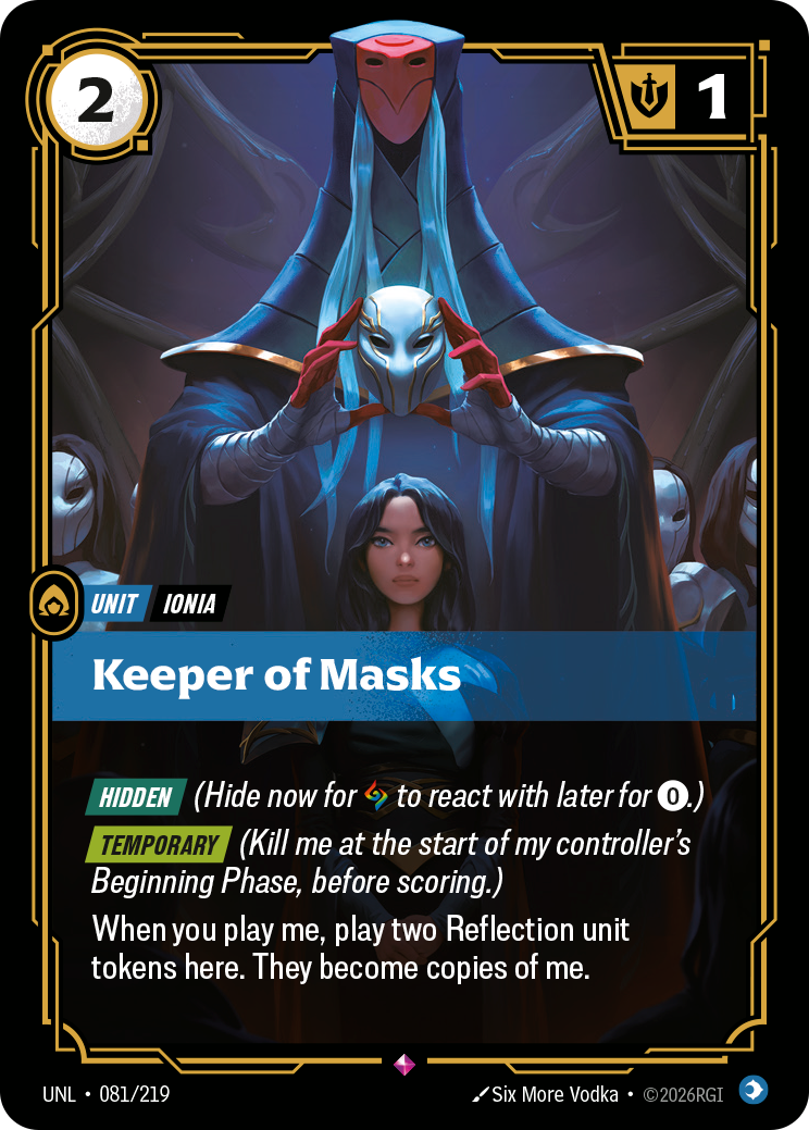 Keeper of Masks (UNL-081/219) [Riftbound: Unleashed]