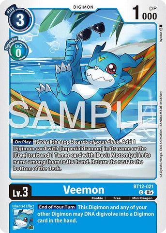 Veemon [BT12-021] [Advanced Booster Digimon Generation]