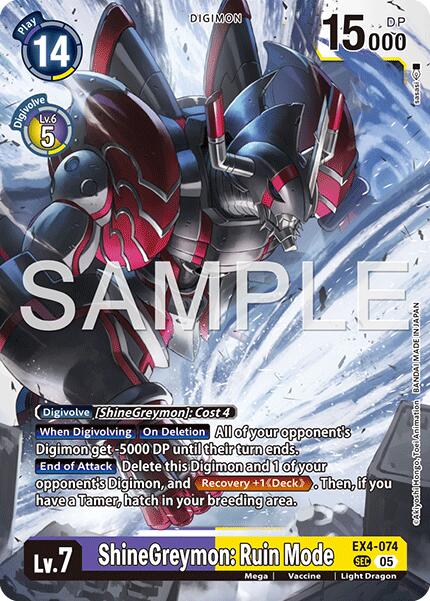 ShineGreymon: Ruin Mode [EX4-074] [Advanced Booster Digimon Generation]