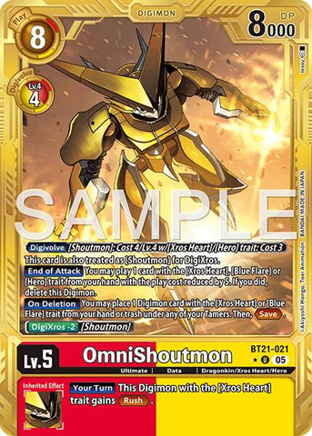 OmniShoutmon [BT21-021] (Gold Border) [Advanced Booster Digimon Generation]