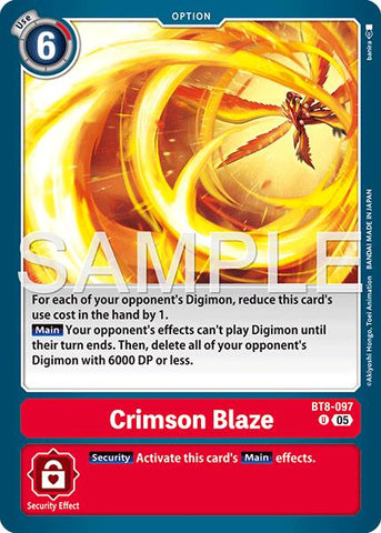 Crimson Blaze [BT8-097] [Advanced Booster Digimon Generation]
