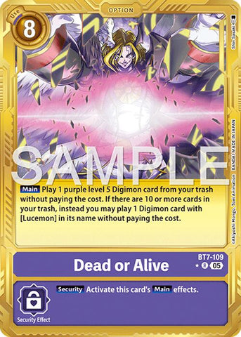 Dead or Alive [BT7-109] (Gold Border) [Advanced Booster Digimon Generation]