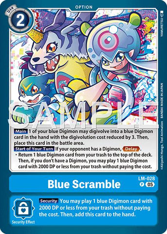 Blue Scramble [LM-028] (Reprint) [Advanced Booster Digimon Generation]