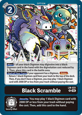 Black Scramble [LM-031] (Reprint) [Advanced Booster Digimon Generation]