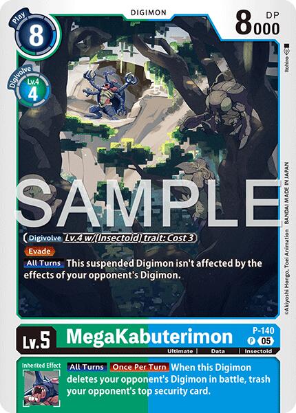 MegaKabuterimon [P-140] (Reprint) [Advanced Booster Digimon Generation]