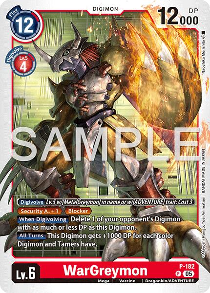 WarGreymon [P-182] (Reprint) [Advanced Booster Digimon Generation]