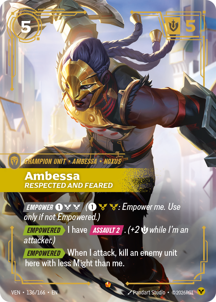 Ambessa, Respected and Feared (VEN-136/166) [Riftbound: Vendetta]